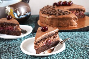 Торт с вишней и шоколадным муссом - фото шаг 12