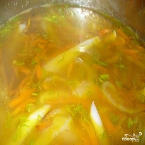 Итальянский суп с кальмарами - фото шаг 5