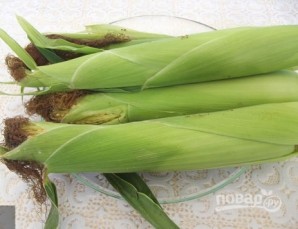 Кукуруза в початках - фото шаг 1