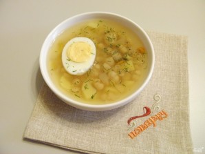 Фасолевый суп с яйцом - фото шаг 6