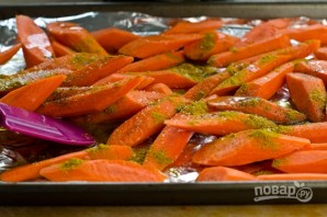 Запеченная с карри морковь - фото шаг 3