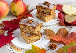 Пирог с яблоками "Осенний" - фото шаг 7