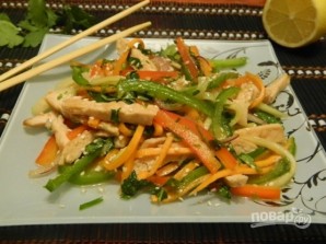 Куриный тайский салат ПП - фото шаг 11