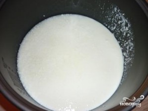Творог из прокисшего молока в мультиварке - фото шаг 3