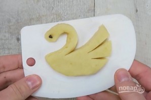 Песочное печенье "Лебеди" - фото шаг 7
