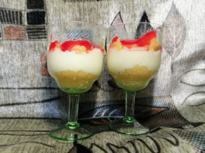 Десерт в стакане с полентой "Bravolli" - фото шаг 7