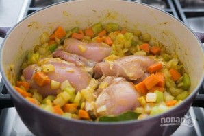 Зимний суп с курицей - фото шаг 3