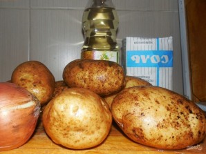 Рецепт картошки с луком - фото шаг 1