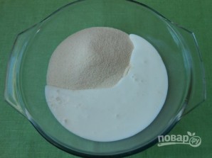 Рецепт пирога (манник на кефире) - фото шаг 1