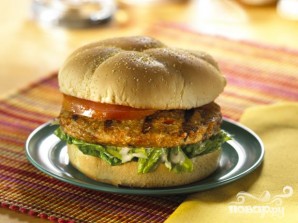 Вегетарианский бургер на скорую руку - фото шаг 3