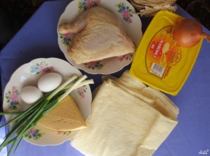 Рулет из лаваша с яйцом и сыром - фото шаг 1
