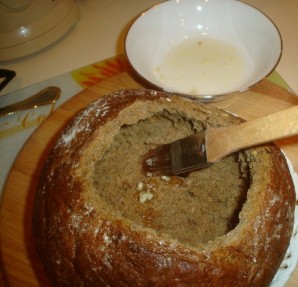 Грибной суп в буханке хлеба - фото шаг 2