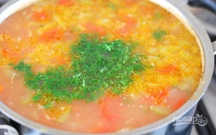 Перловый суп с солеными огурцами - фото шаг 9
