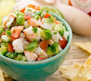 Салат из морепродуктов с авокадо - фото шаг 5