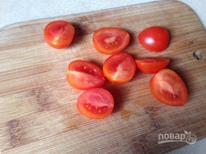 Салат с шампиньонами и помидорами - фото шаг 4