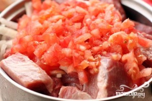 Шашлык из свинины с помидорами - фото шаг 2