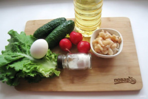 Весенний салат с фасолью - фото шаг 1
