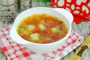 Гороховый суп с помидорами - фото шаг 9