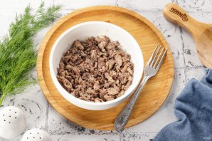 Салат Мимоза с сайрой