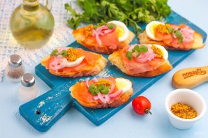 Канапе с семгой - фото шаг 8