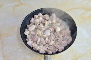 Феттуччине с жареным куриным филе и соусом "Песто" - фото шаг 4