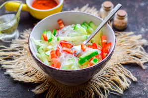 Салат из фунчозы и капусты - фото шаг 7