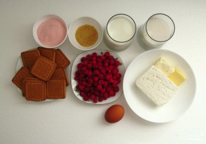 Творожно-малиновый торт - фото шаг 1