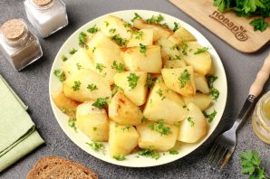Запечённый картофель в медово-горчичном соусе - фото шаг 6