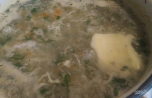 Суп из хека с яйцом и рисом - фото шаг 8
