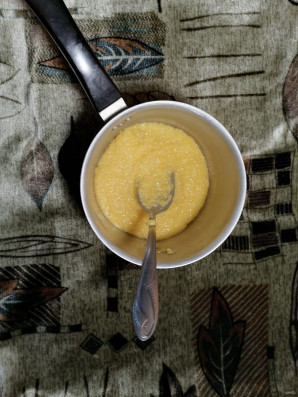 Десерт в стакане с полентой "Bravolli" - фото шаг 2