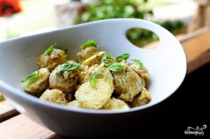 Картофельный салат с лимоном и базиликом - фото шаг 7