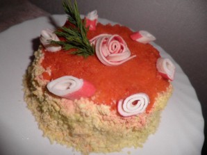 Салат-торт "Для милых дам" - фото шаг 4