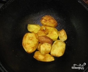 Картофель в казане - фото шаг 7