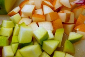 Салат из чечевицы с яблоком - фото шаг 3