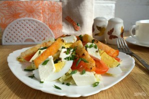 Салат с гренками и сыром - фото шаг 9
