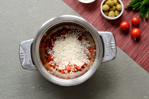 Рис с каперсами, оливками и кетчупом - фото шаг 4