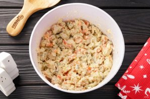 Салат "Снеговик" - фото шаг 12