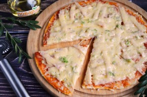 Пицца на сырном тесте - фото шаг 9