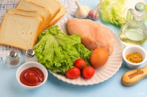 Сэндвич с индейкой - фото шаг 1