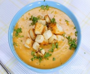 Хрустящий суп из картофеля с сухариками - фото шаг 10