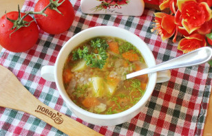 Гречневый суп с помидорами - фото шаг 10