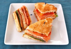 Сэндвич с семгой  - фото шаг 7
