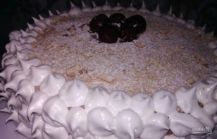 Бисквитный торт с вишнями - фото шаг 13