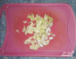 Салат с креветками и китайской капустой - фото шаг 6