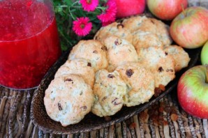 Овсяное печенье с изюмом и яблоками - фото шаг 10