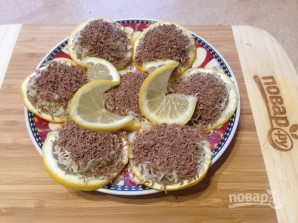 Лимонная закуска с сыром и шоколадом - фото шаг 7