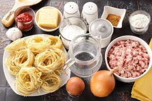 "Гнезда" с фаршем - фото шаг 1