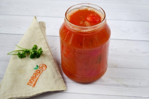 Помидоры в томатном соке - фото шаг 3