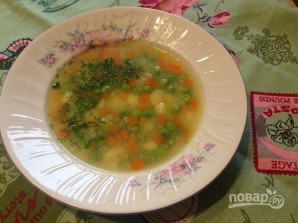Суп с манкой и зеленым горошком - фото шаг 8