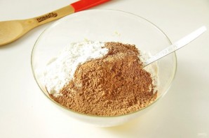 Шоколадное печенье с вареной сгущенкой - фото шаг 3